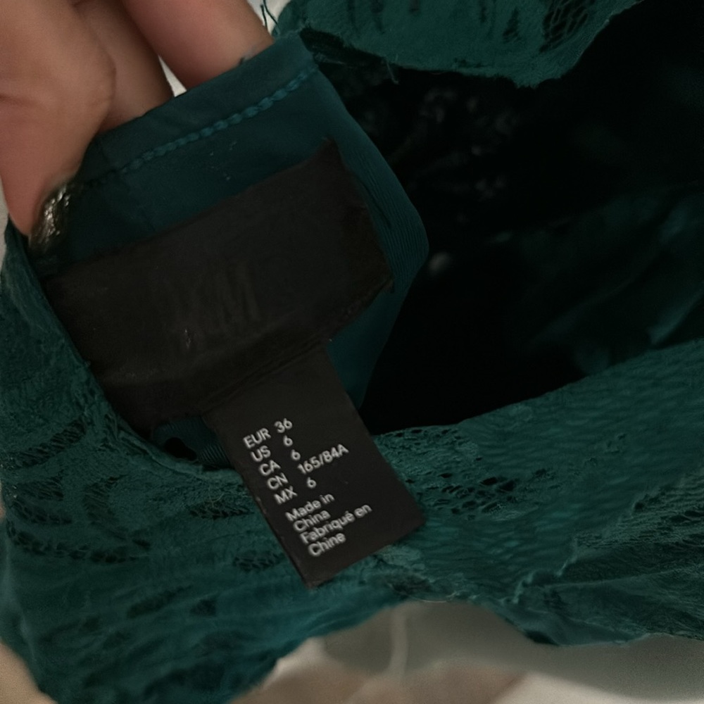 Teal H&M Lace Dress - Picture 3 of 3